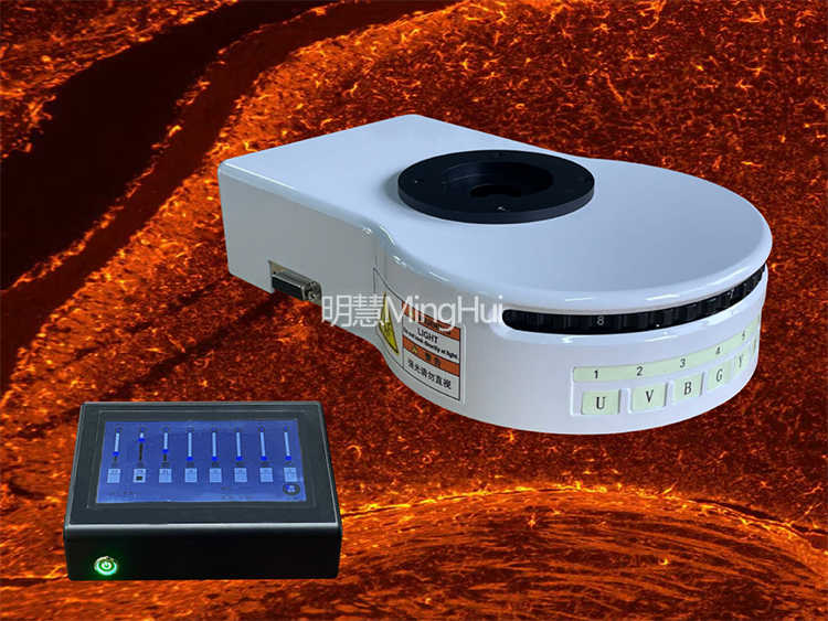 新品升級(jí)：正置電動(dòng)八孔LED熒光附件FL8-BGU-DMH，助力科研探索新視界
